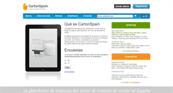 Desktop Screenshot of cartonspain.com